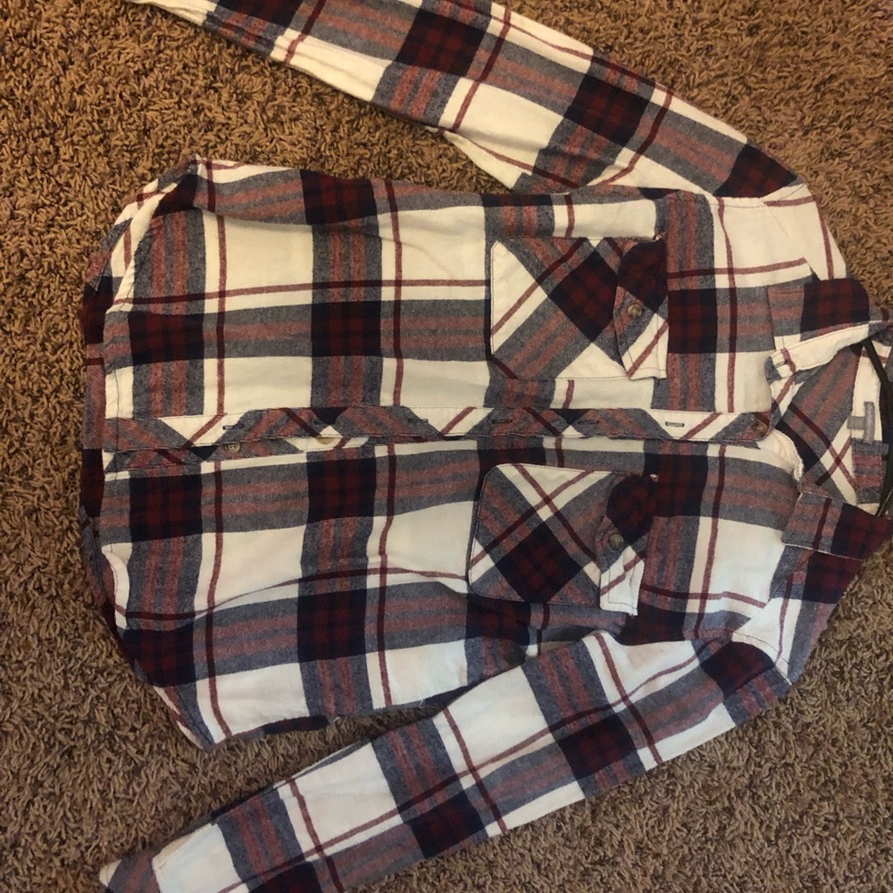 2 Different Colored Plaid Flannels - image 2
